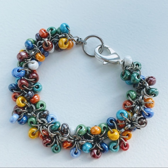 Beaded multicolour bracelet - Picture 5 of 5